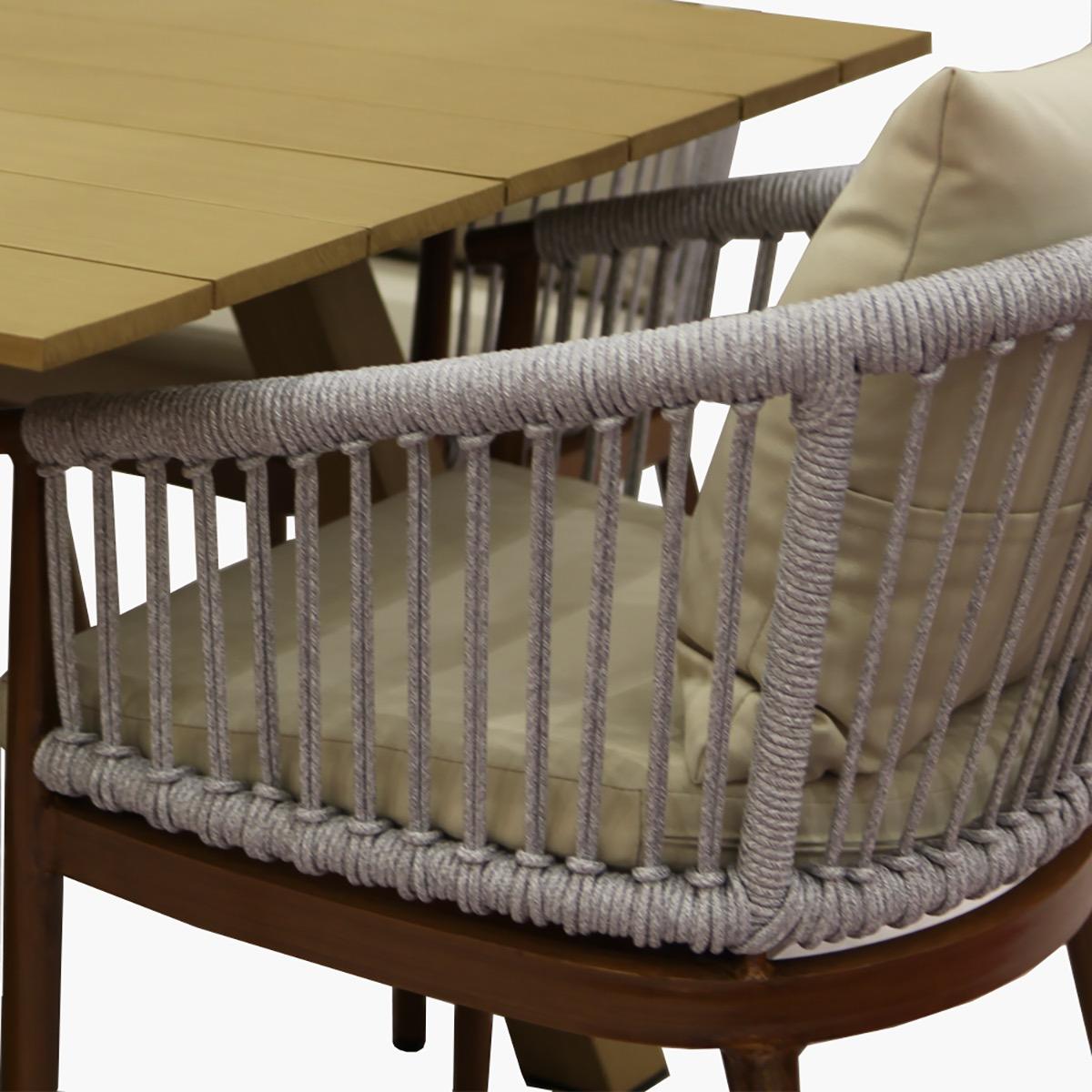 Casa Fiora 8-Seater Aluminium Top Outdoor Dining Set