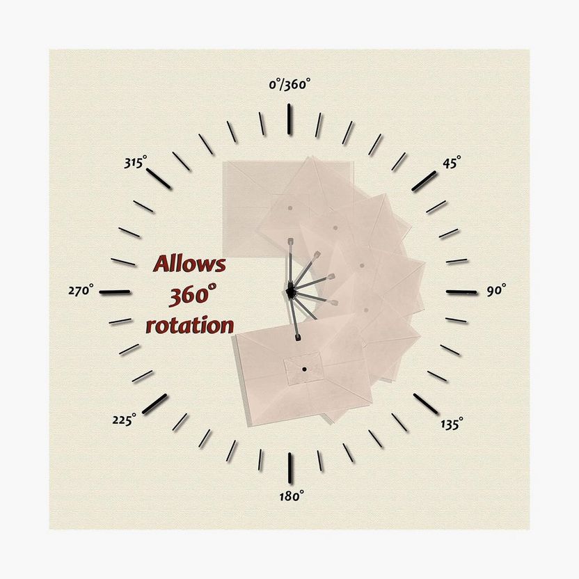 Casa Fiora 11.5ft Square Rotating Offset Patio Umbrella for Expansive Outdoor Shade