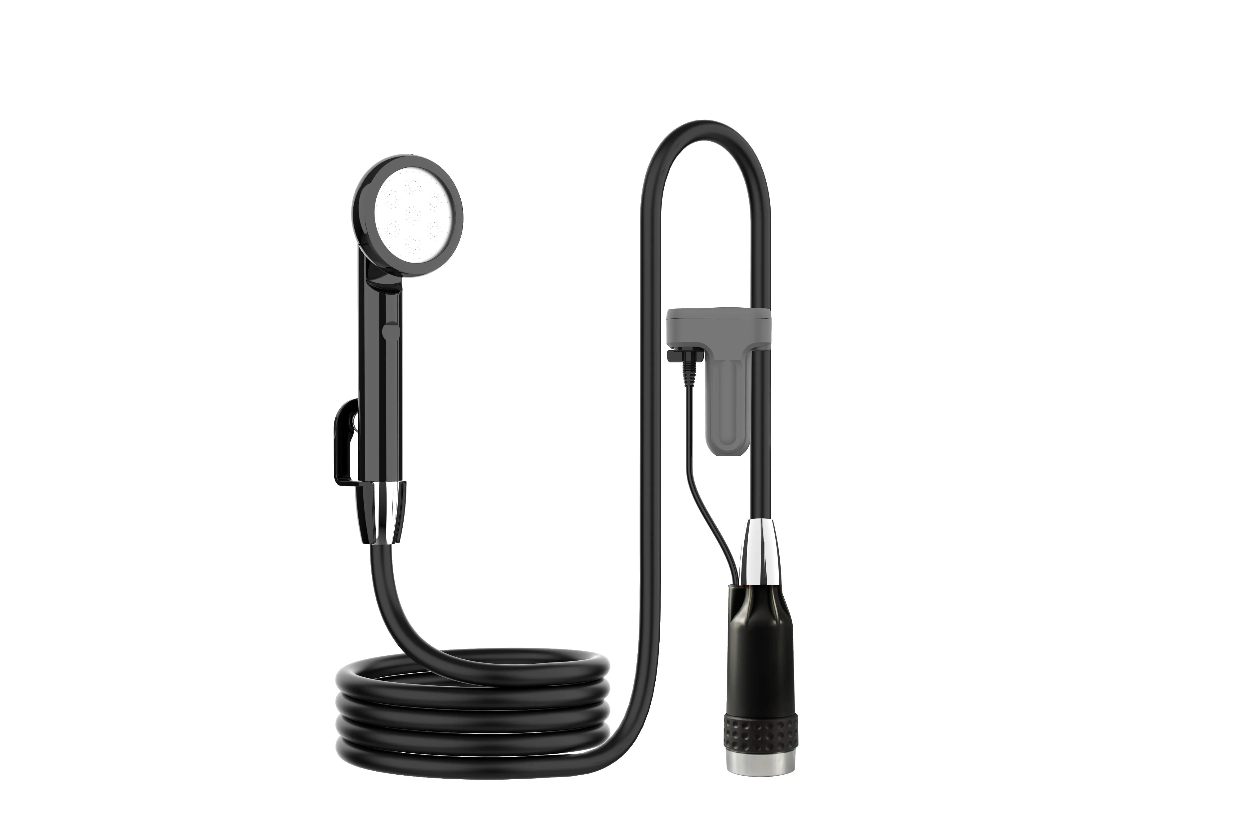 Portable Shattaf Electric Bidet Camping Shower Sprayer Pump Kits With Bucket Hand Holder Sets