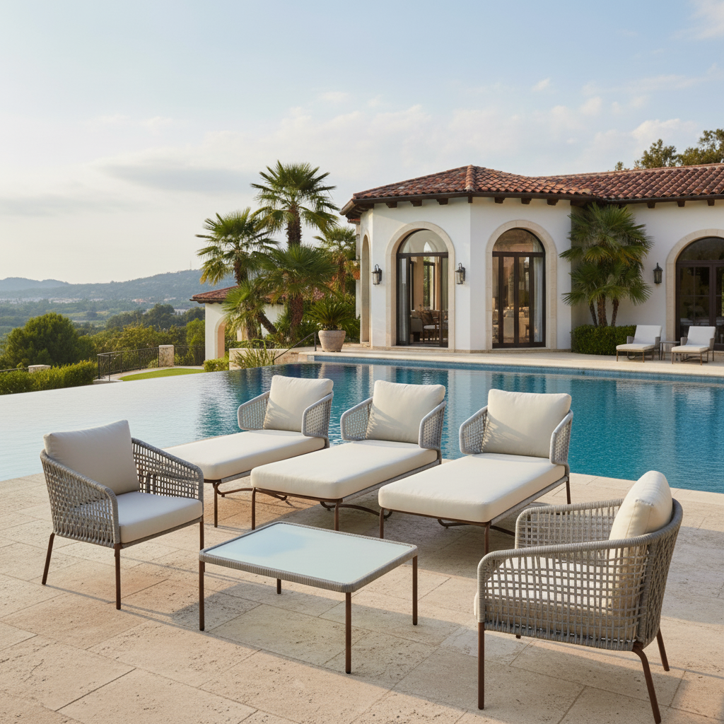 Casa Fiora Aluminum Waterproof Sunbed – Modern, Comfortable &amp; Weather-Resistant