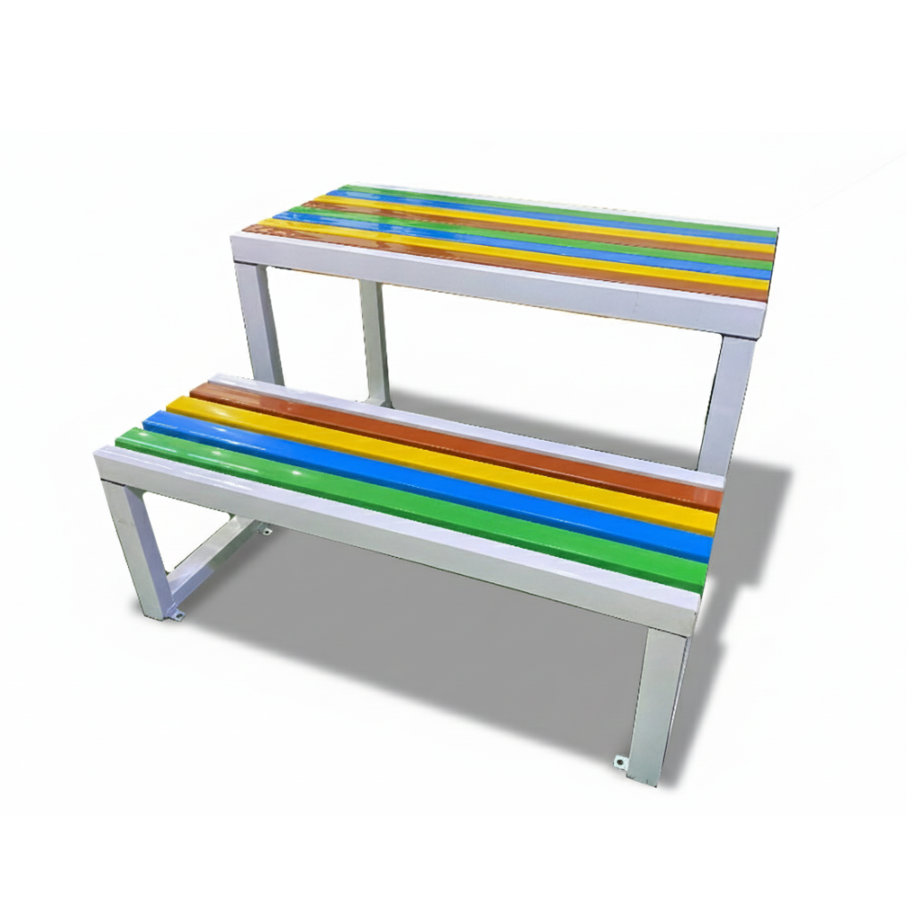 Casa Fiora Multi Color Wood Bench