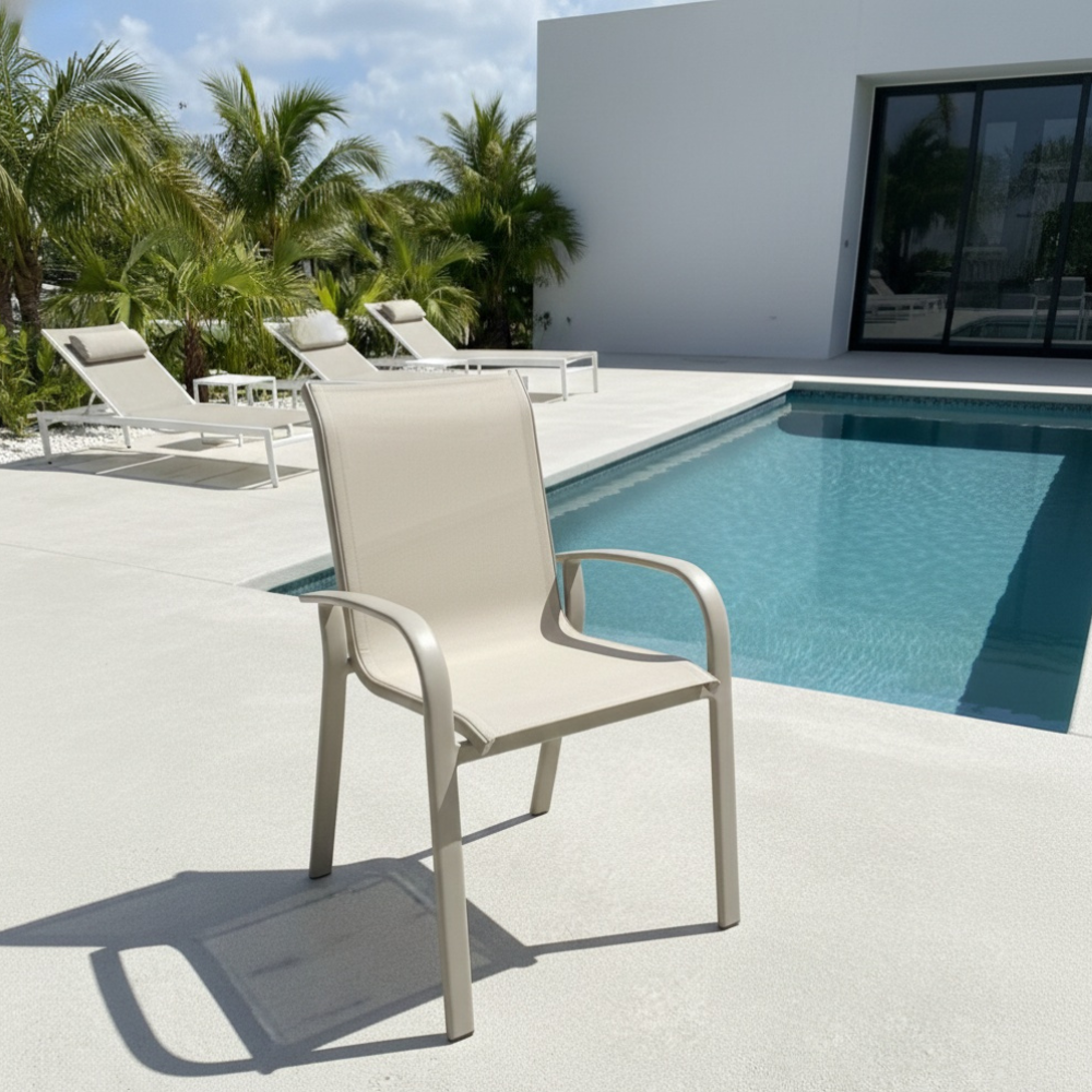 Casa Fiora Aluminum Outdoor Chair – Waterproof &amp; Weather-Resistant
