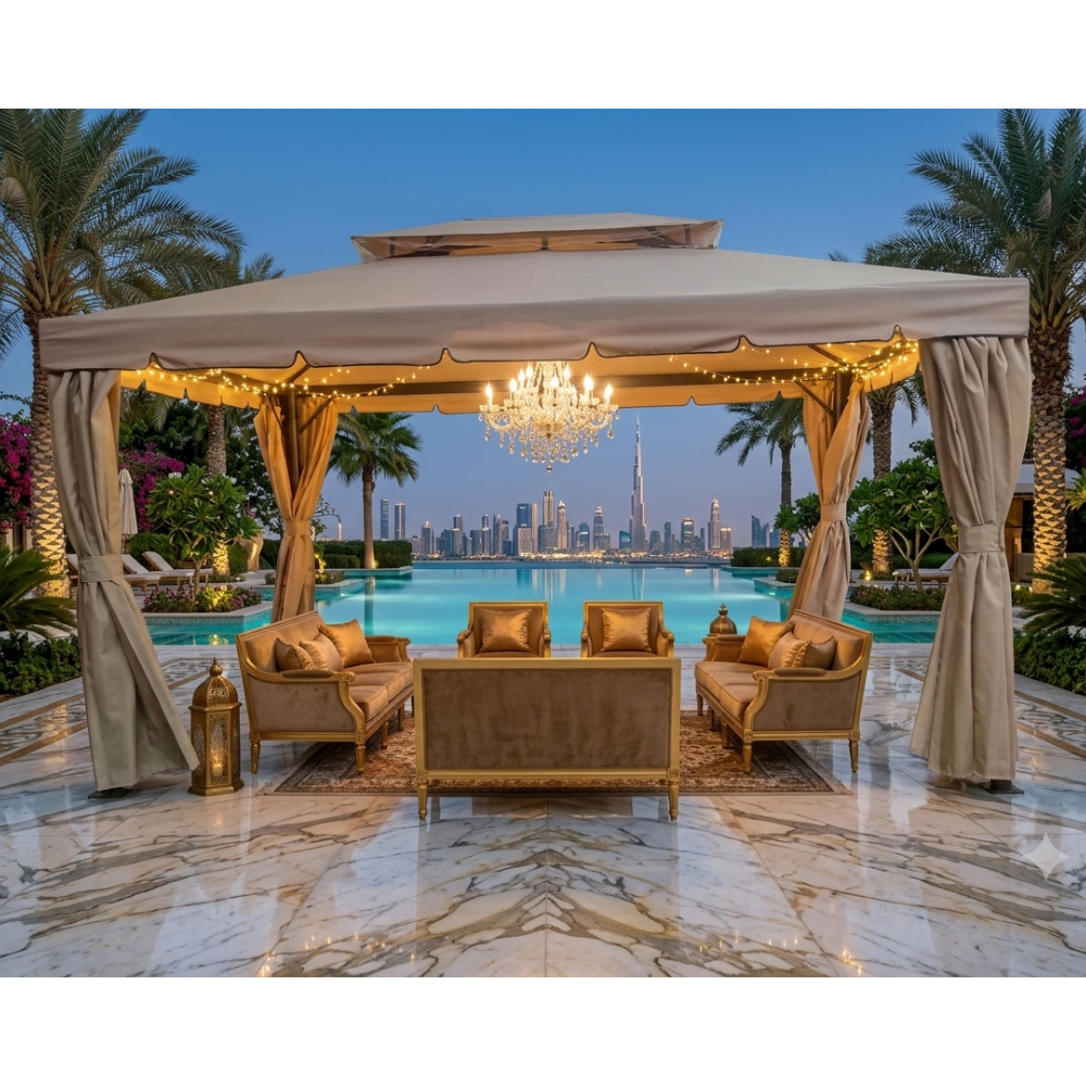 Casa Fiora 4x4m Metal Outdoor Gazebo
