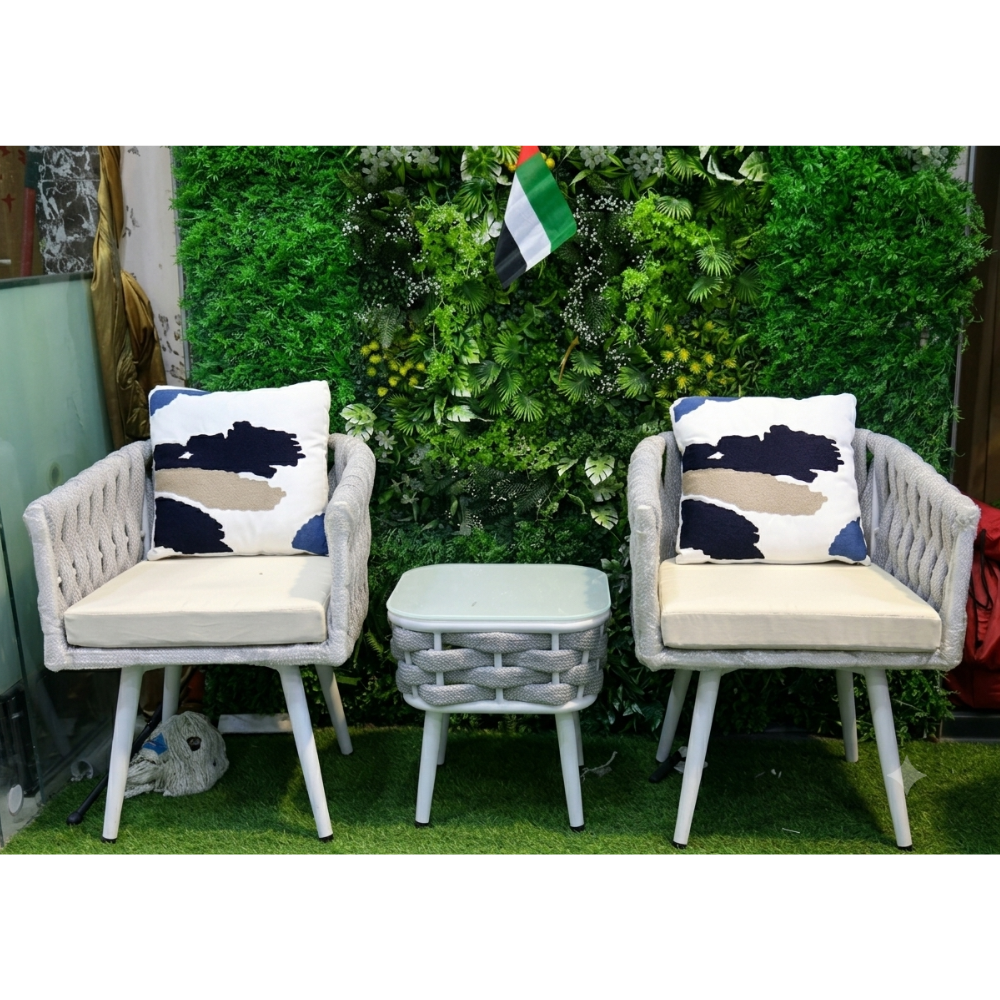 Casa Fiora Outdoor Handmade Rope Balcony Set