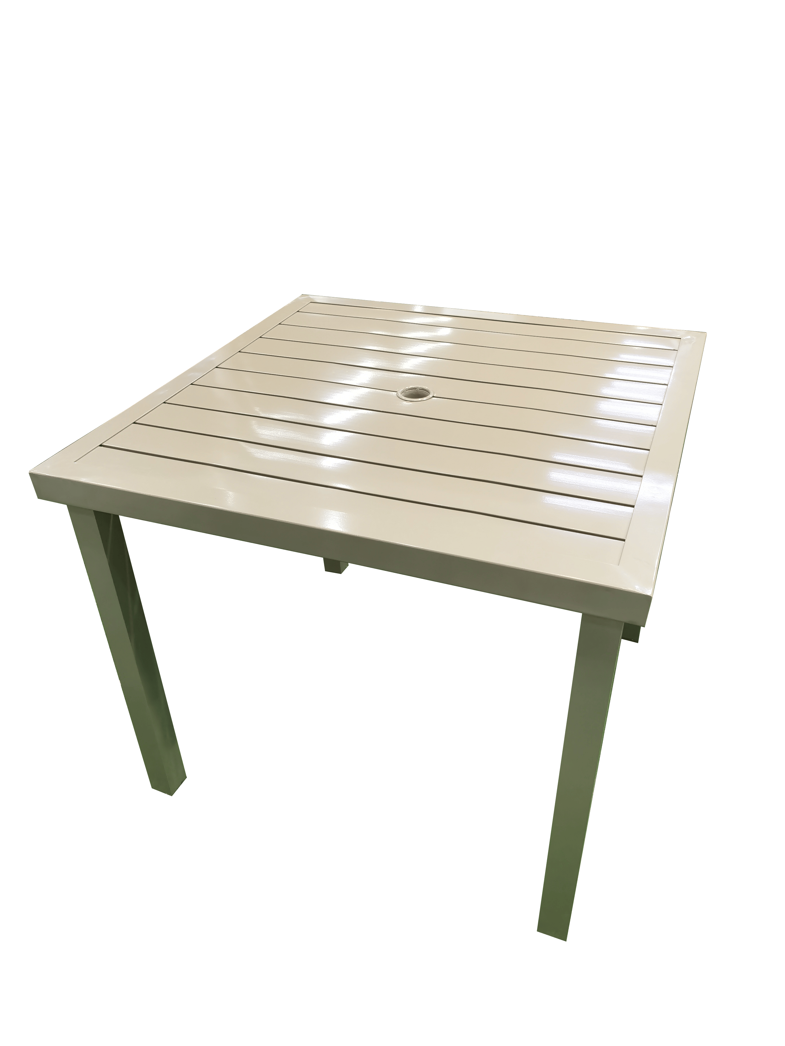 Casa Fiora Aluminum Beige Rope Dinning Set With Beige Cushion