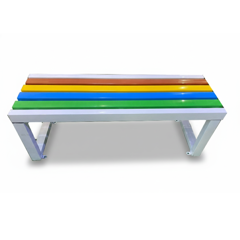 Casa Fiora Multi Color Wood Bench