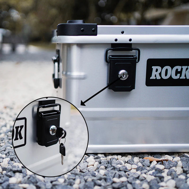 Casa Fiora Portable Storage Box 50L Camping Hand Box with Folding Stand Lock