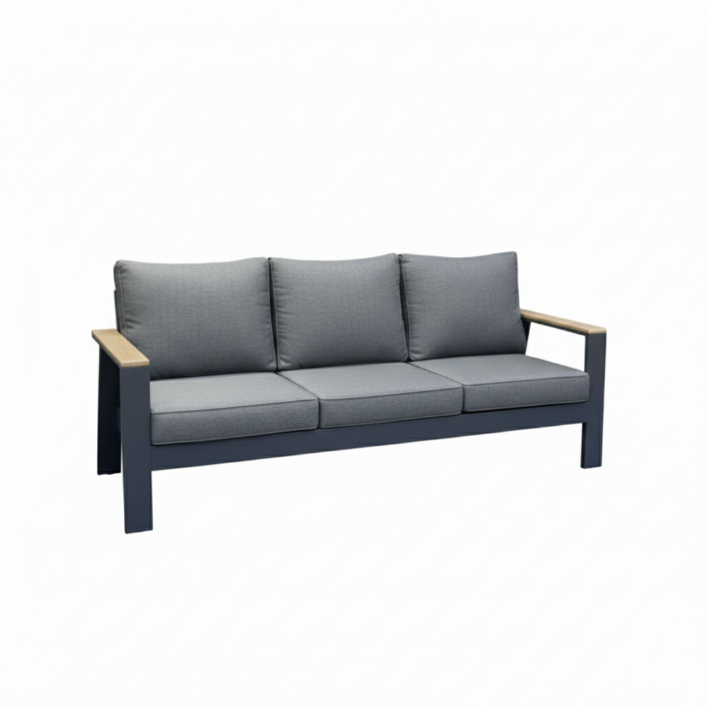 Casa Fiora Modern 9-Seater Outdoor Lounge Set – Aluminum Frame with Premium Cushions &amp; Dining Table