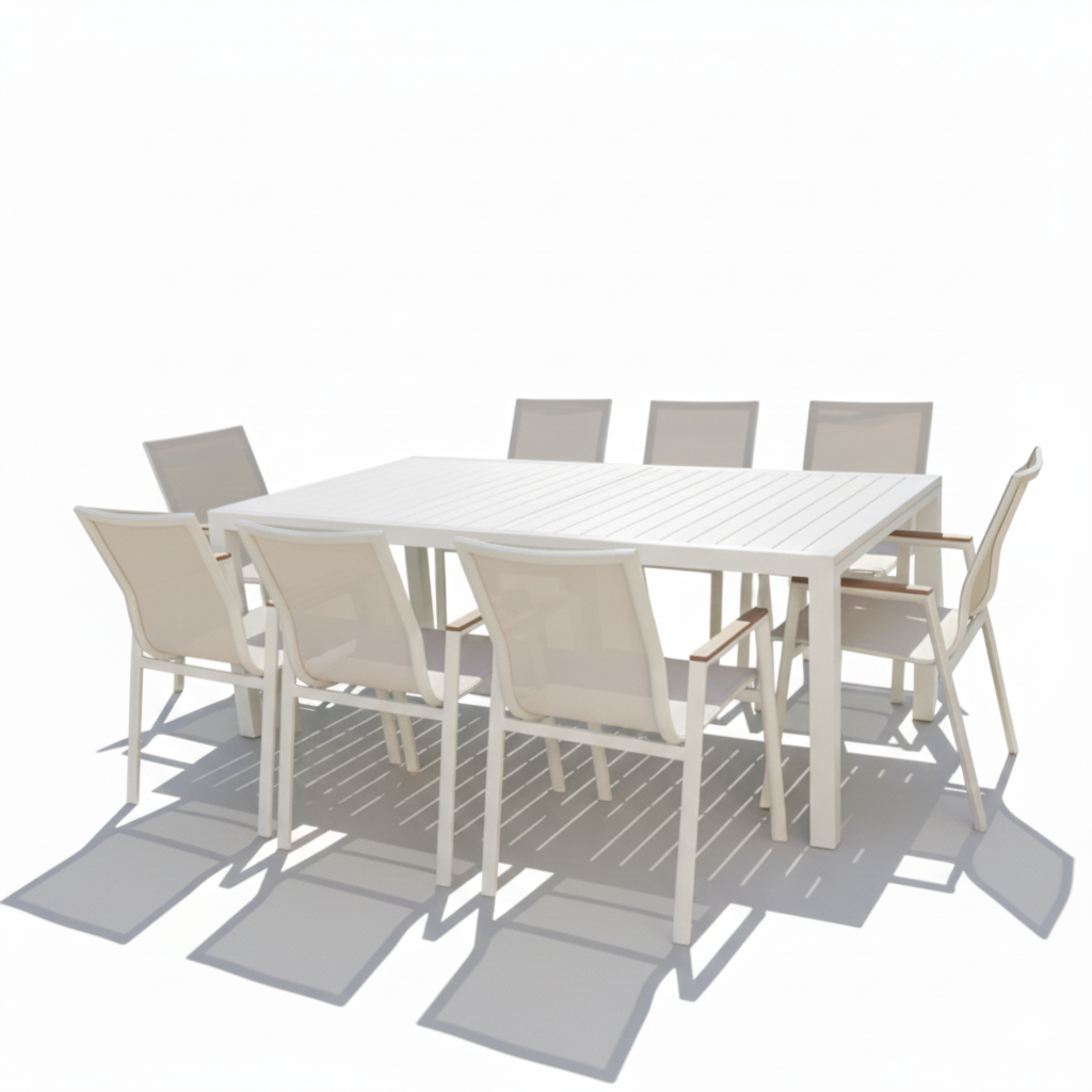 Casa Fiora Contemporary Garden Dining Table & Chairs Set