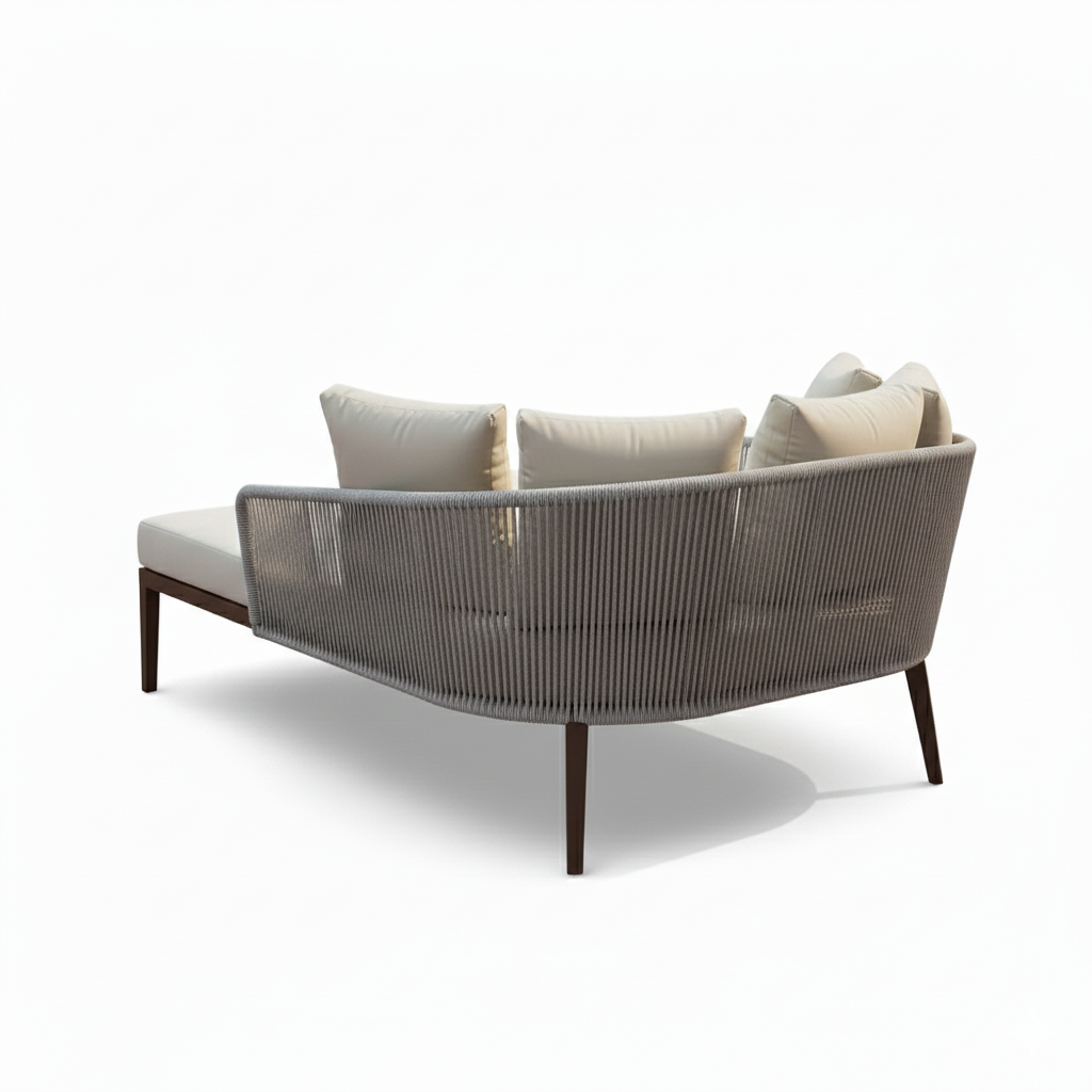 Casa Fiora Double Day Bed - Aluminum Frame, Plush Comfort