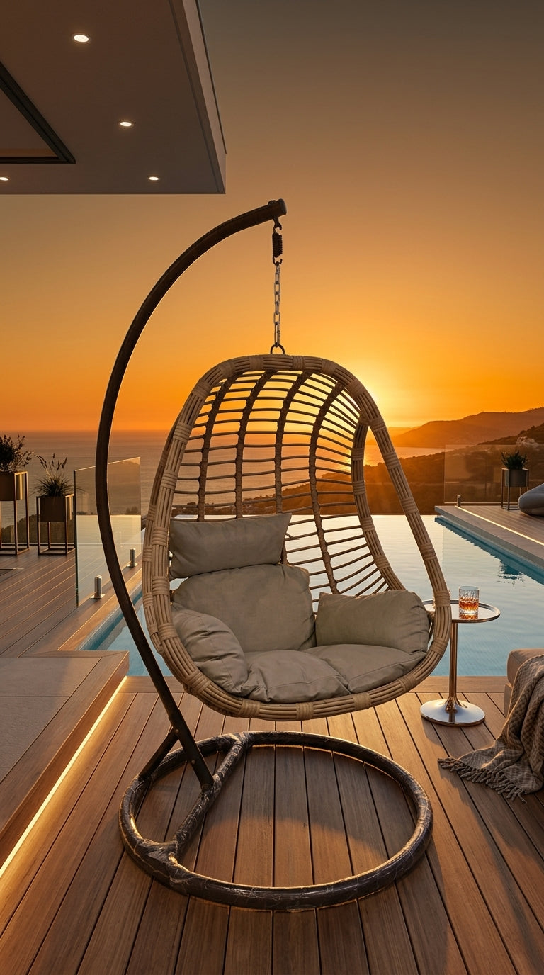 Outdoor Rattan Swing Chair
