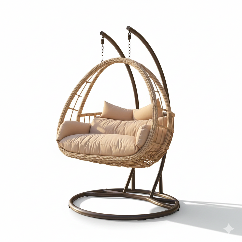 CasaFiora Deluxe Dual-Seat Patio Swing