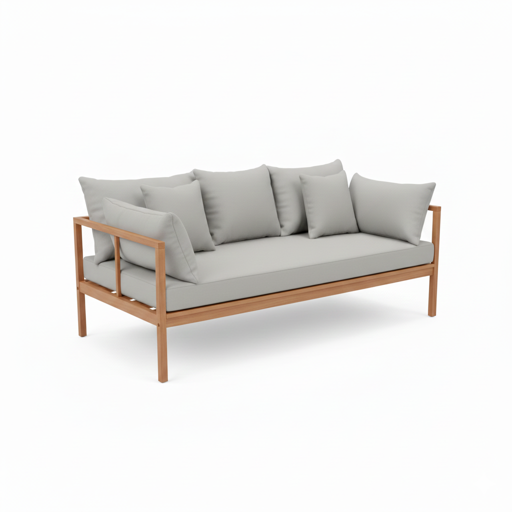 Casa Fiora Premium Outdoor Lounge Set – 7-Seater Aluminum Patio Furniture with Cushions