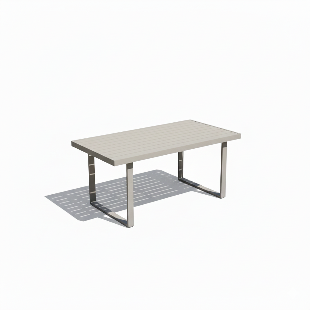 Casa Fiora Outdoor Elegance – 7-Seater Aluminum Garden Sofa in Khaki