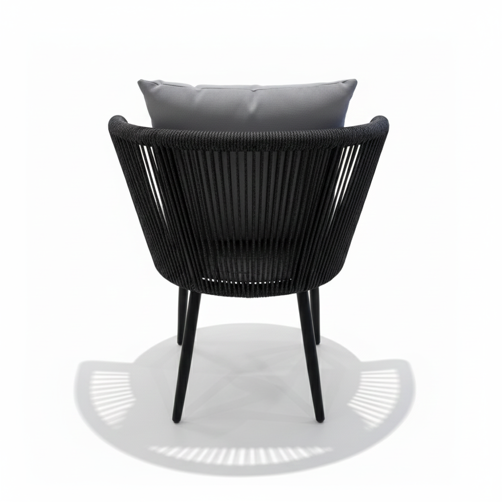 Casa Fiora Outdoor Rope-Weave Lounge Chair – Modern, Comfortable, and Weather-Resistant