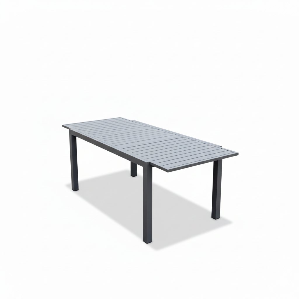 Casa Fiora Outdoor Dining Table & Chairs Set with Wood-Look Armrests