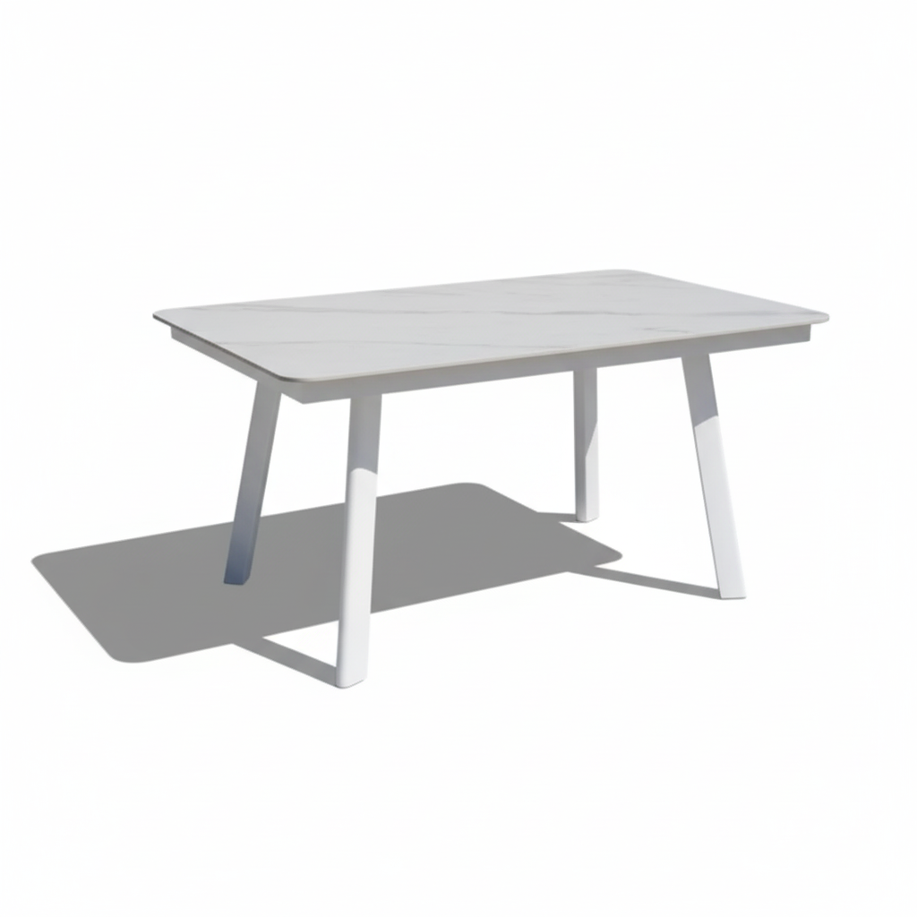 Casa Fiora Outdoor Aluminium Dining Set with Waterproof Cushions – 6 Seats