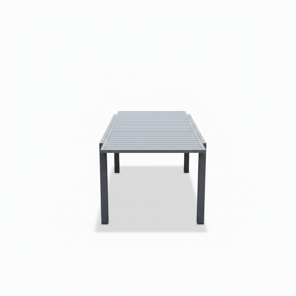 Casa Fiora Outdoor Dining Table & Chairs Set with Wood-Look Armrests