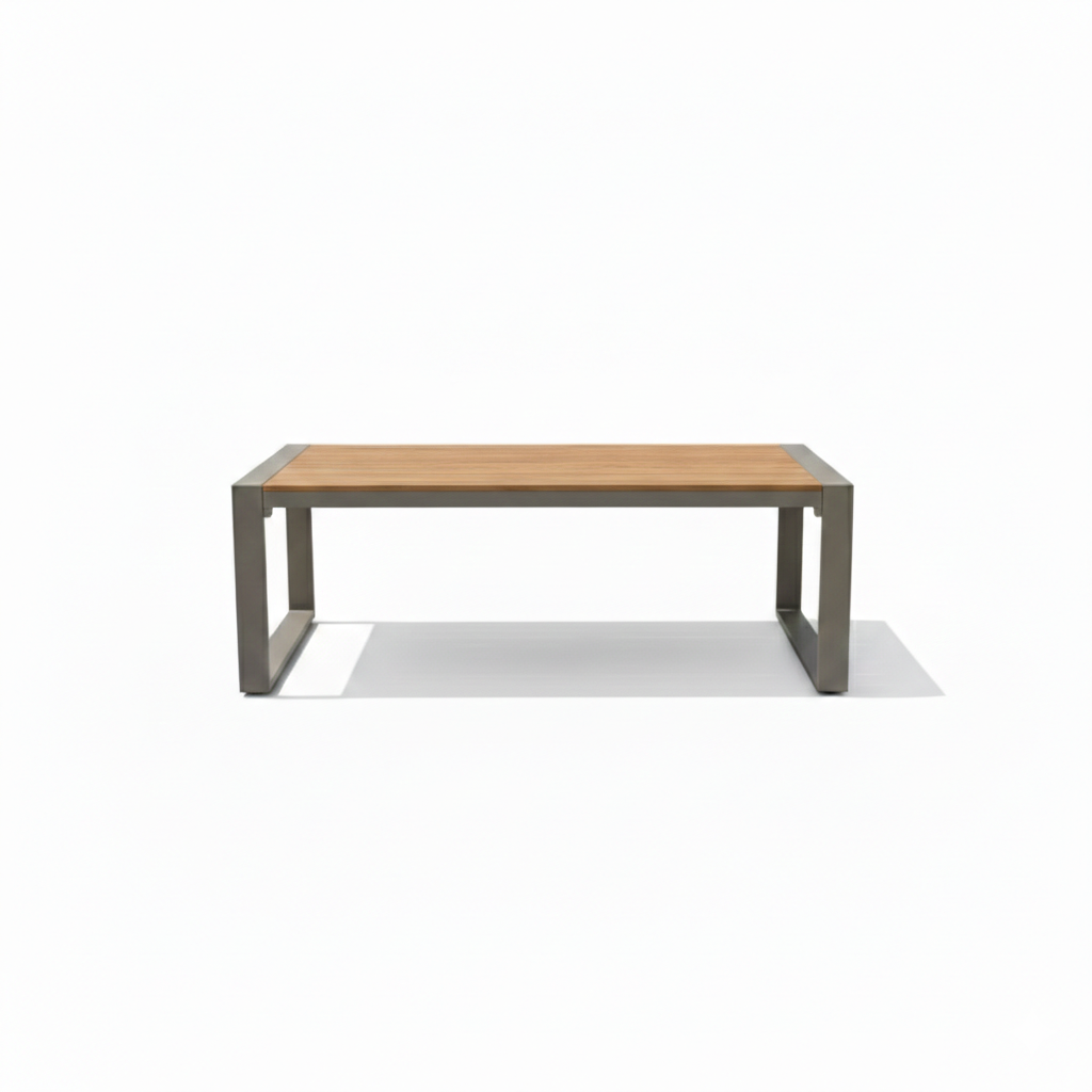 Casafiora 5-Seater Modern Aluminum Outdoor Sofa Set with WPC-Top Coffee Table