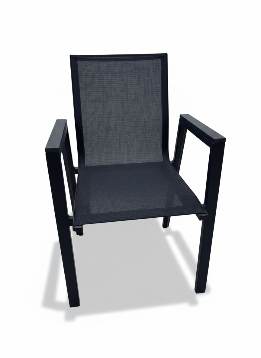 Casa Fiora Outdoor Aluminum Dining Chair – Weather-Resistant