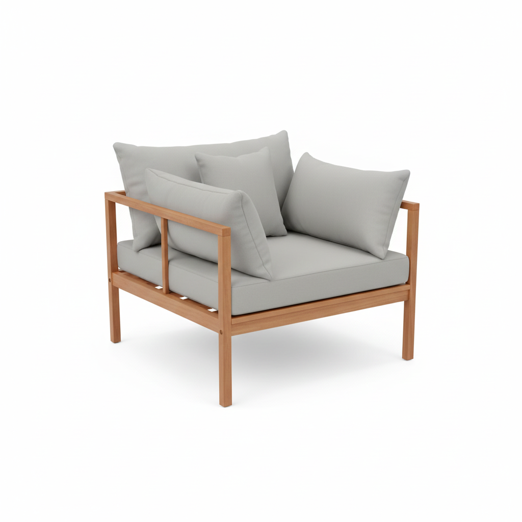 Casa Fiora Premium Outdoor Lounge Set – 7-Seater Aluminum Patio Furniture with Cushions