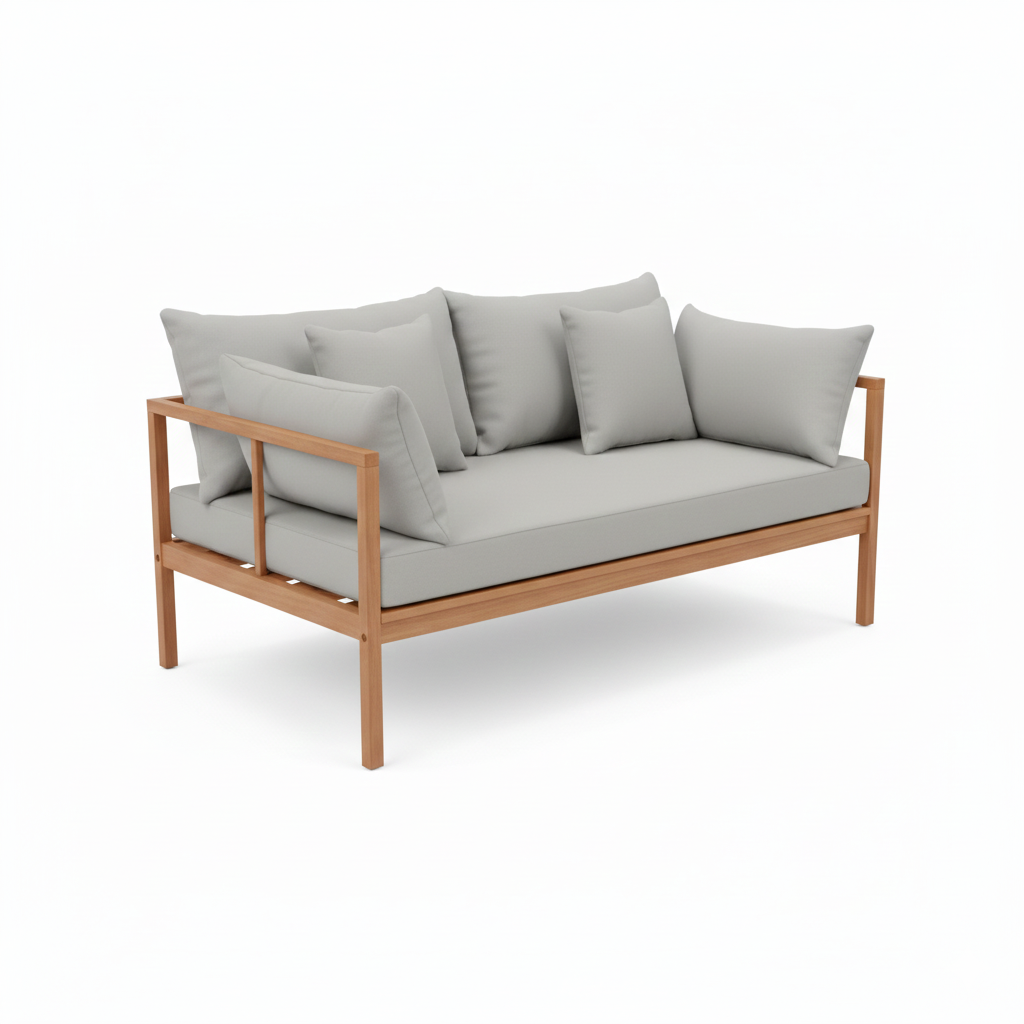 Casa Fiora Premium Outdoor Lounge Set – 7-Seater Aluminum Patio Furniture with Cushions