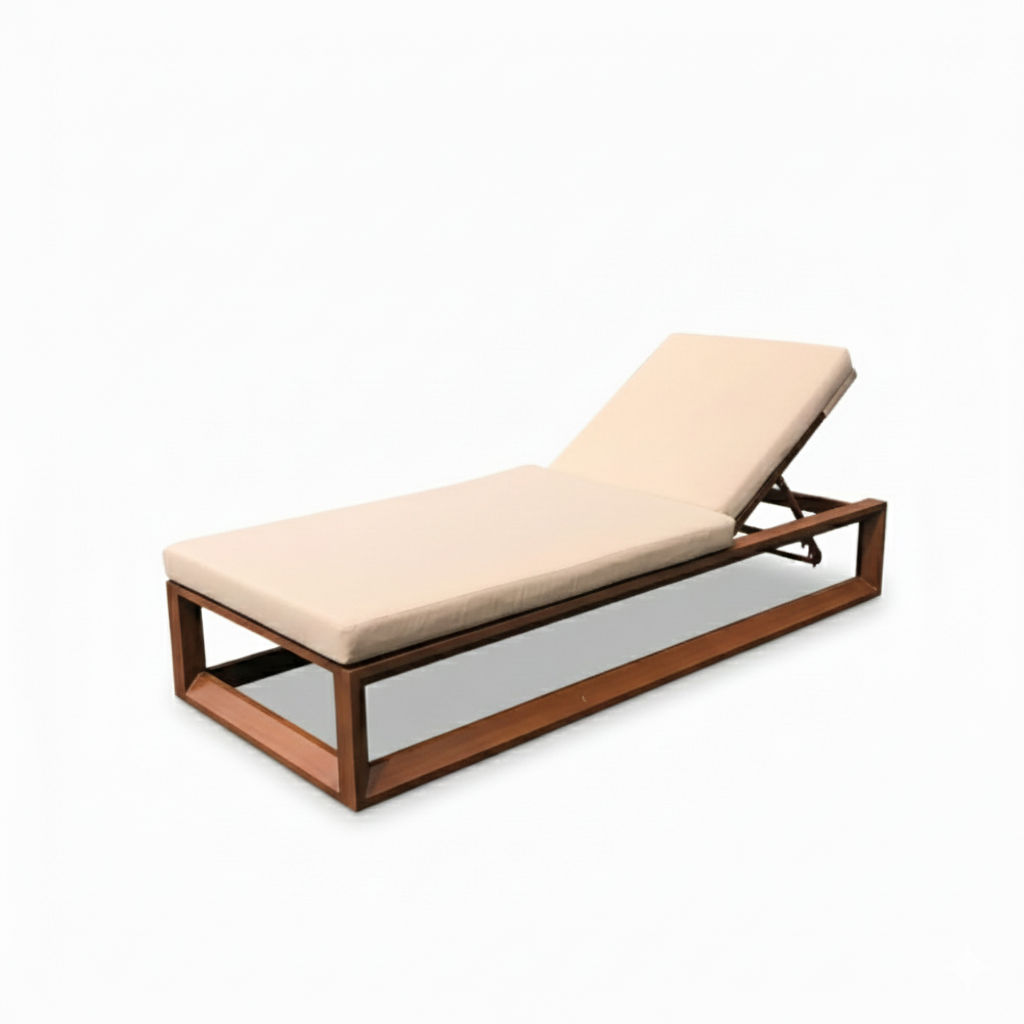 Casa Fiora Aluminum Waterproof Sunbed – Adjustable Outdoor Lounger