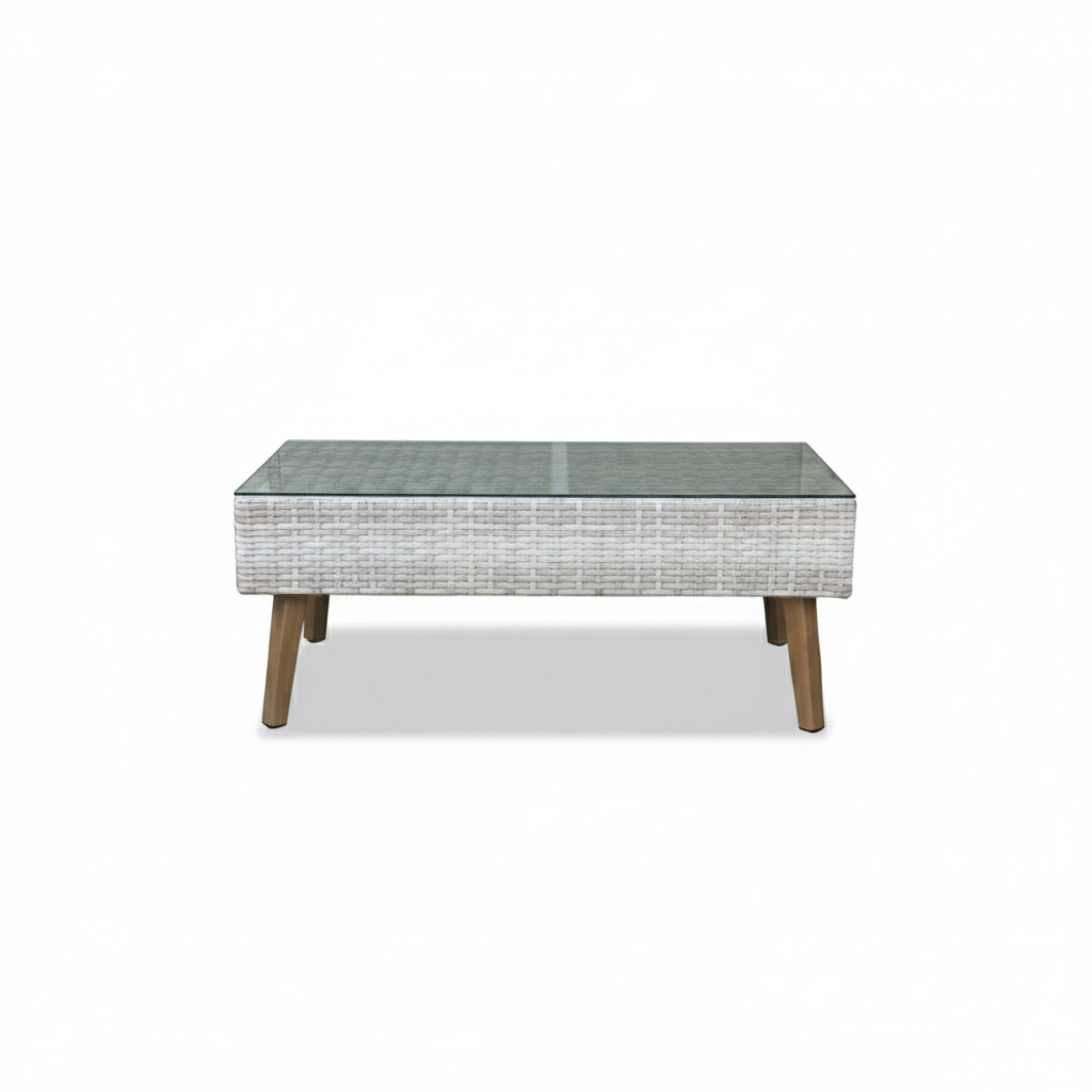 Casa Fiora 7 Seater Grey Rattan Lounge Set with Grey Cushion