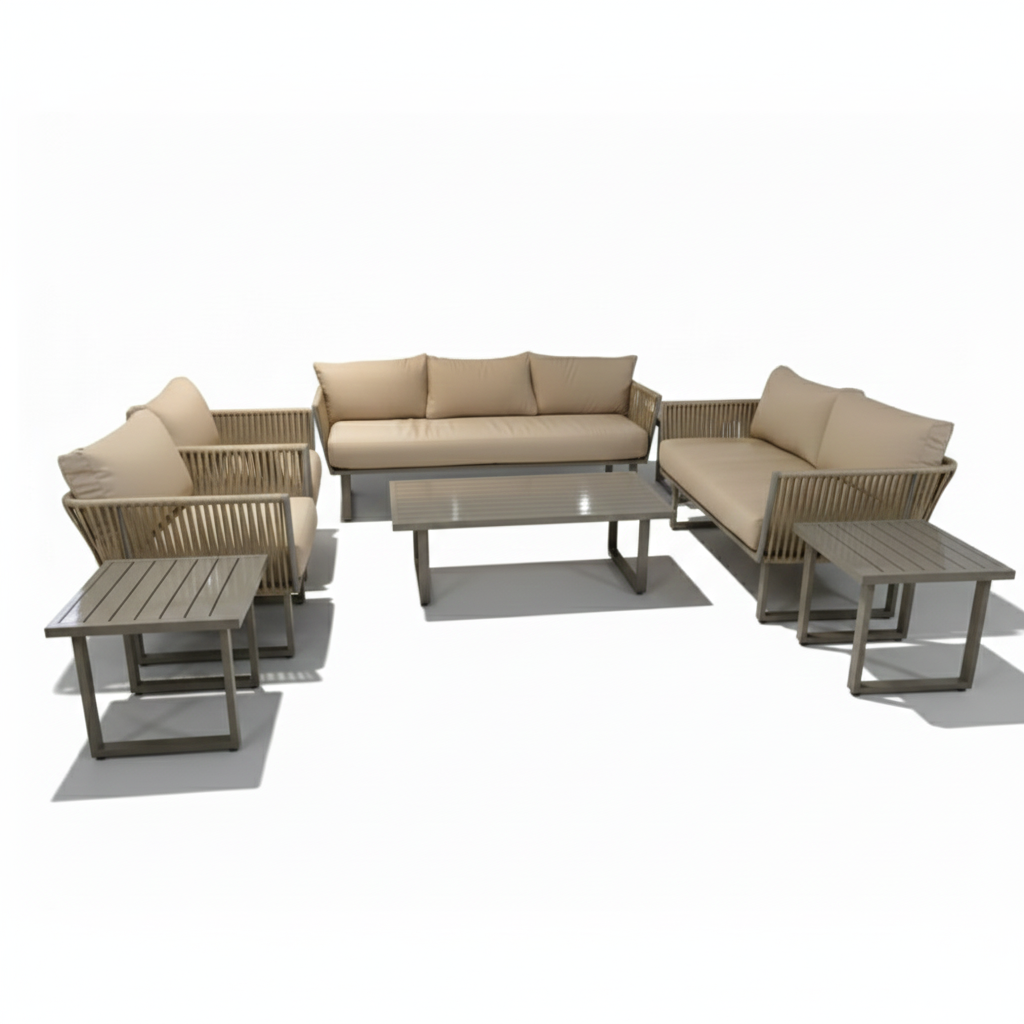 Casa Fiora 7-Seater Outdoor Aluminum Lounge Set