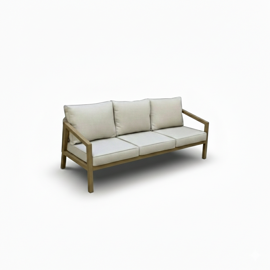 Casa Fiora 5-Seater Outdoor Garden Sofa with Weather-Resistant Fabric, Comfy Cushions