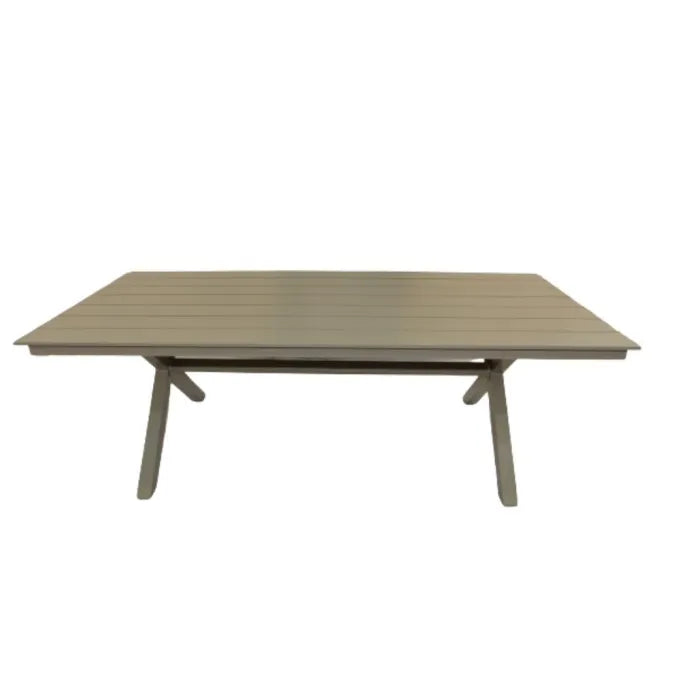 CasaFiora LuxeLine Aluminum Rectangular Garden Dining Table- 8 seaters