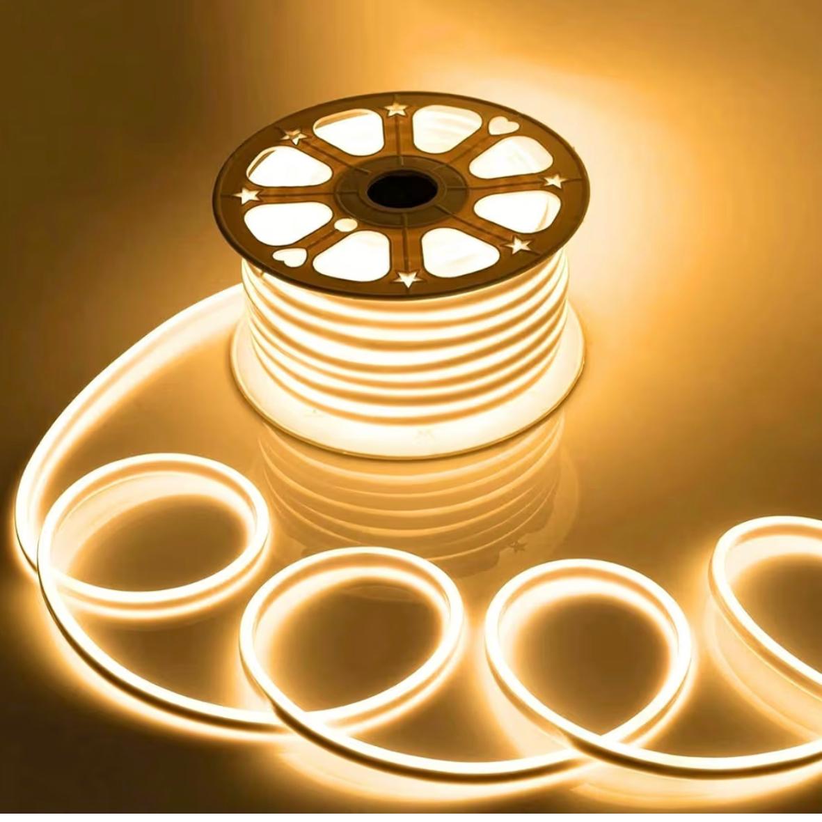 Premium French-Made Pergola LED Neon Flex Strip Light – Warm Yellow Accent Lighting