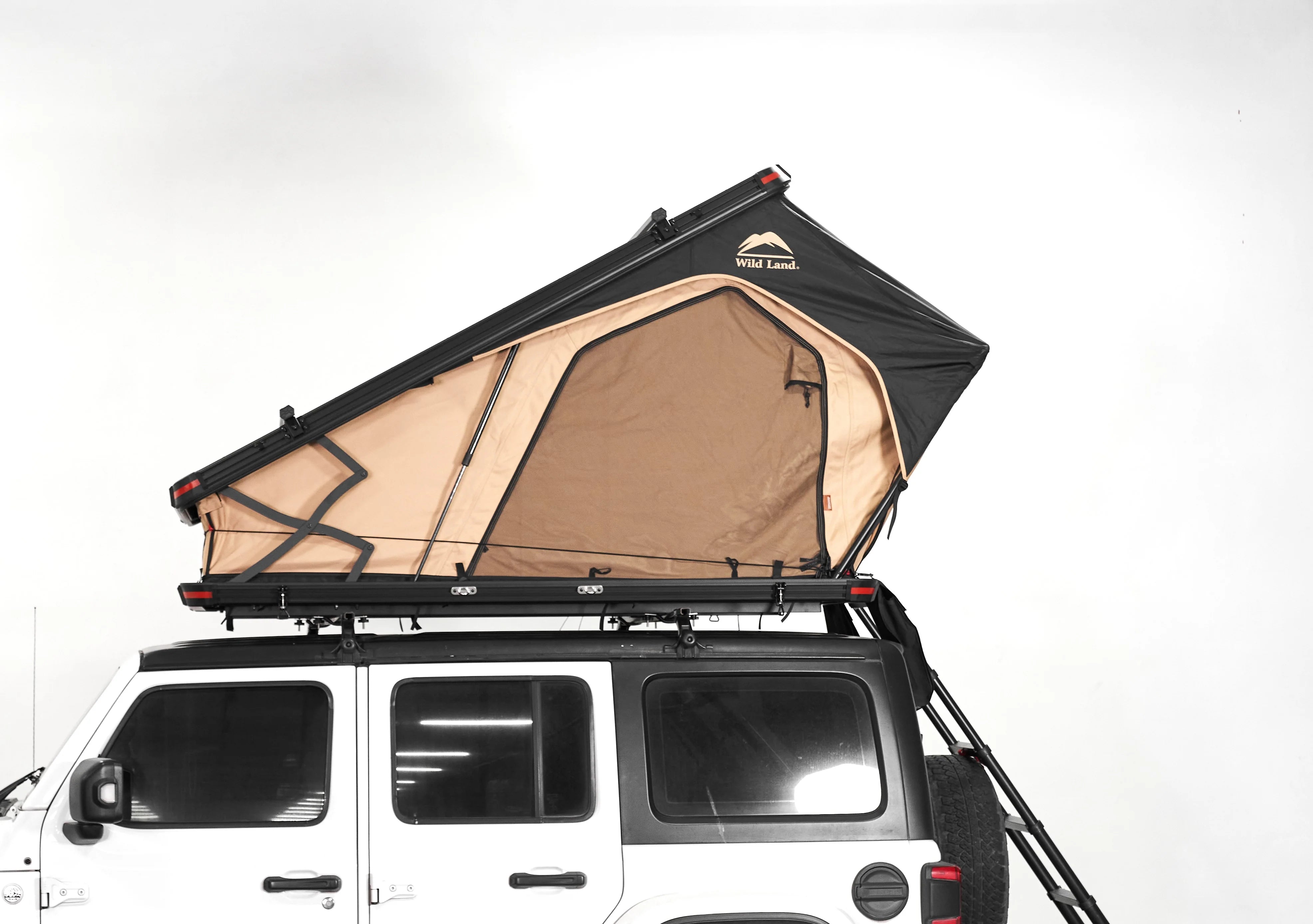 Casa Fiora Camping Roof Tent Triangle Hard Shell Aluminum Car Roof Top Tent Bush Cruiser V2 Pro