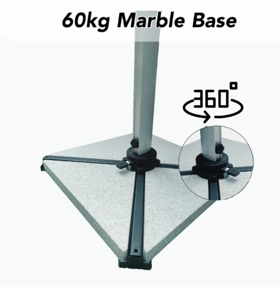 CasaFiora 3m Round Cantilever Patio Umbrella