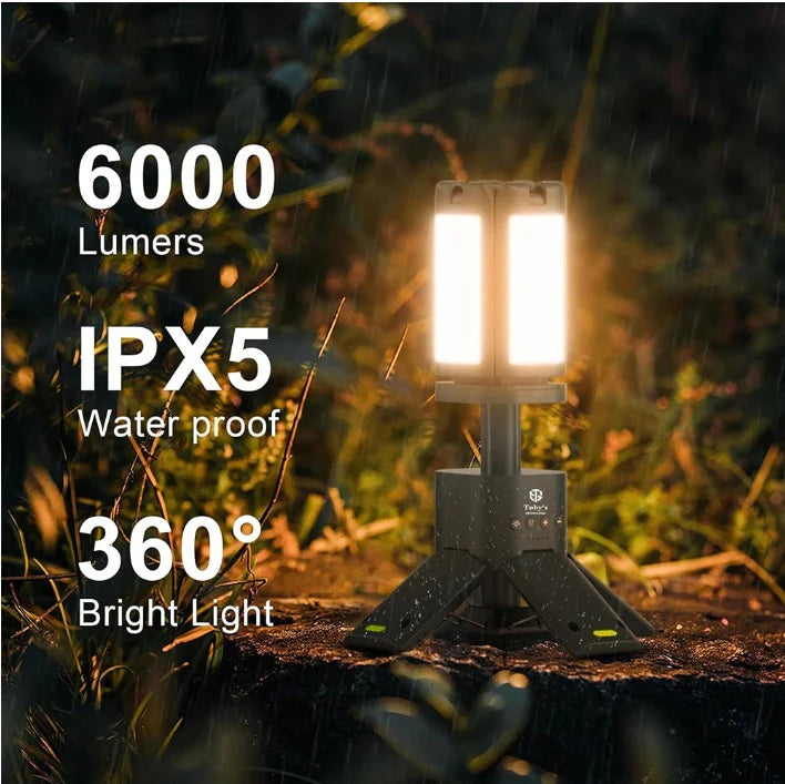Casa Fiora Portable Camping Light Telescopic LED Light with Magnet IPX5 Waterproof for Camping Hiking