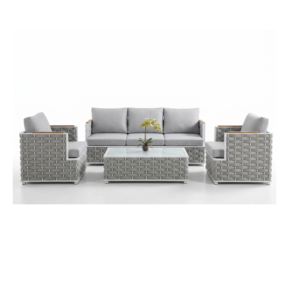 Casa Fiora 5_Seaters Rope Style Aluminum Sofa