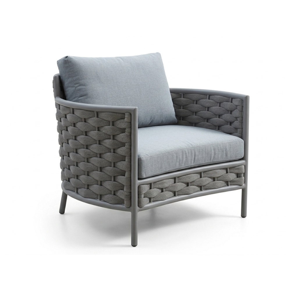 Casa Fiora 5-Seater Outdoor Aluminum Sofa Set with Table by