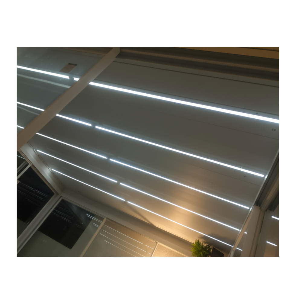 Pure Glass Pergola With Sliding Doors (3x3m)