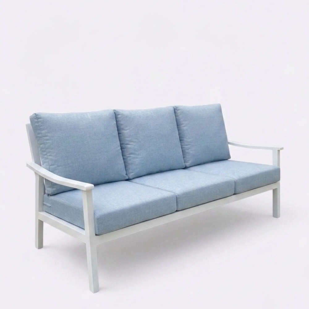 Casa Fiora Full Aluminum Outdoor Sofa Set with Adjustable Lift-Top Table