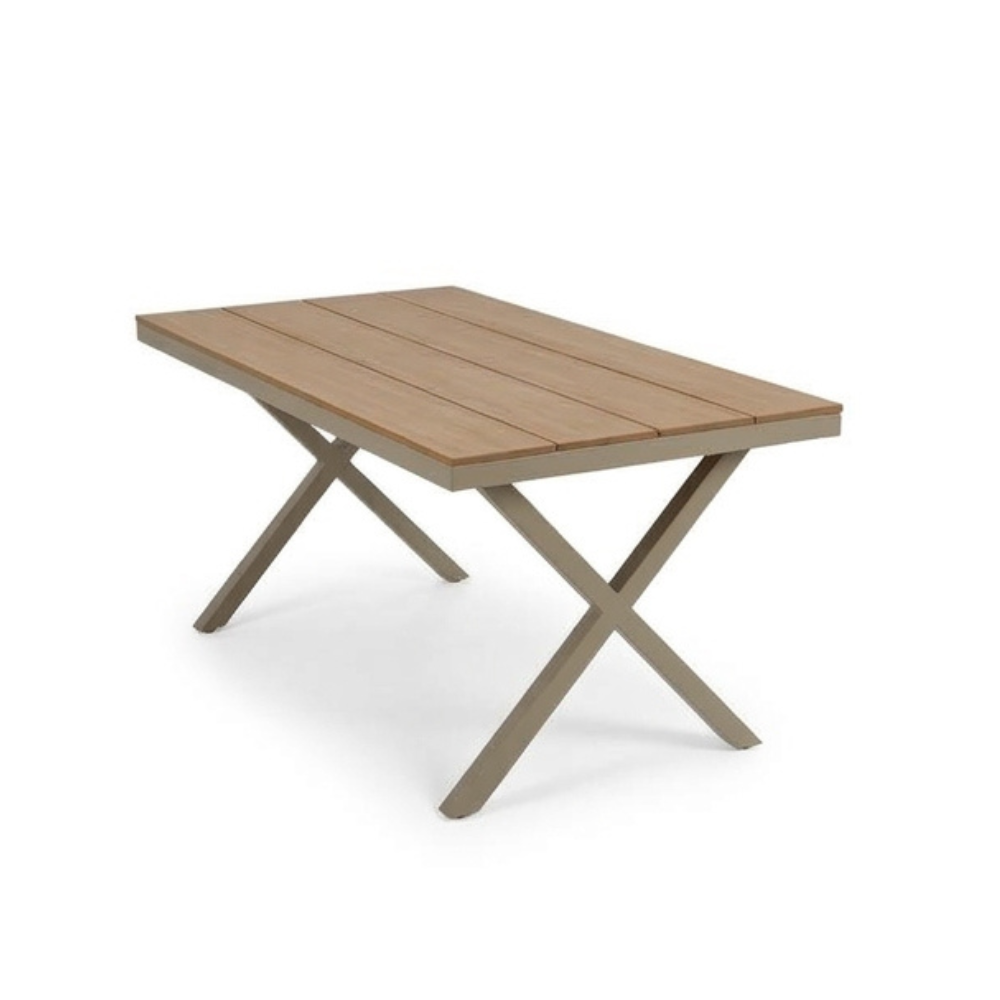 Casa Fiora Modern Aluminum & WPC Outdoor Dining Set(Table+6 Chairs)