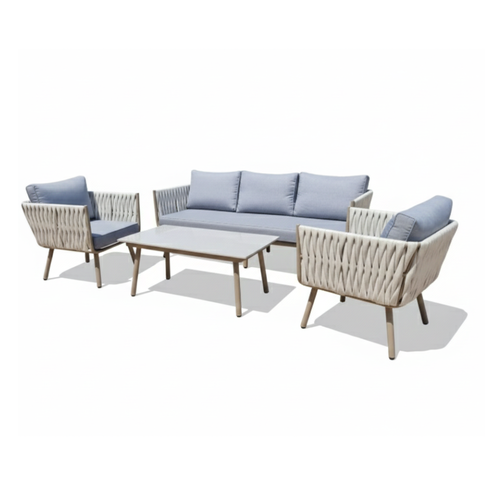 Casa Fiora Modern Outdoor Lounge Set | Comfortable Patio Sofa with Stylish Coffee Table