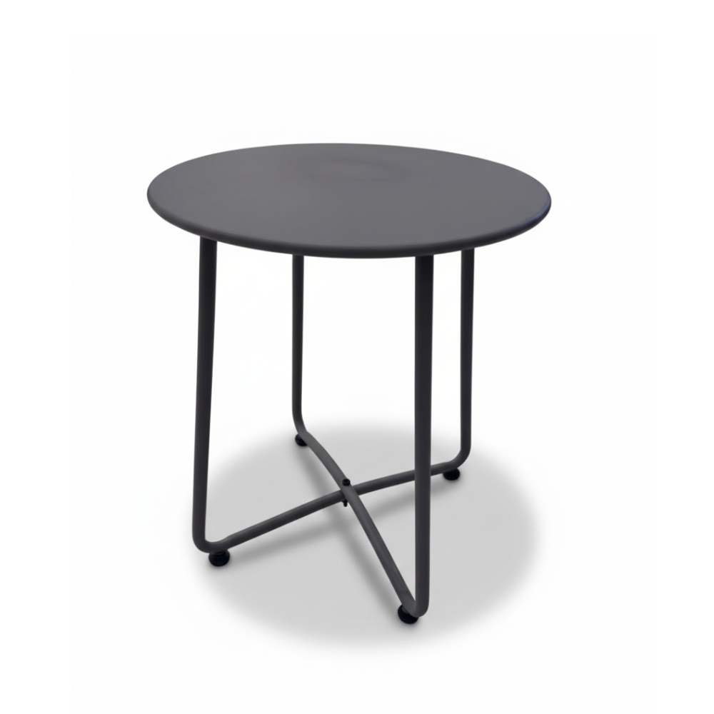 Casa Fiora Modern Round Metal Side Table
