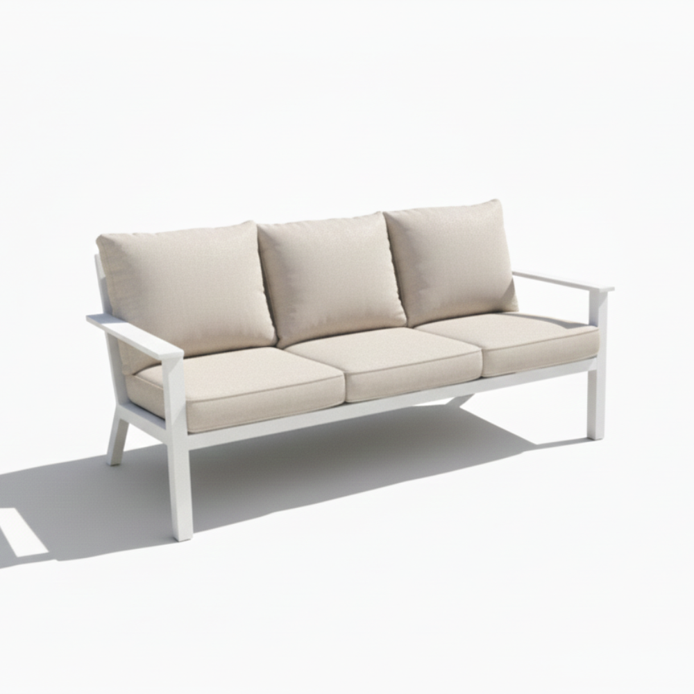 Casa Fiora Modern 5-Piece Aluminum Outdoor Sofa Set – Weather-Resistant &amp; Waterproof Cushions