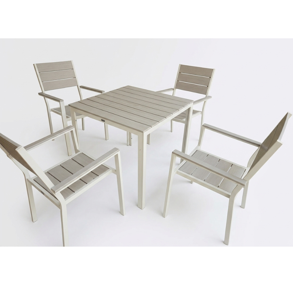 Casa Fiora Metal 4-Seater Outdoor Dining Set