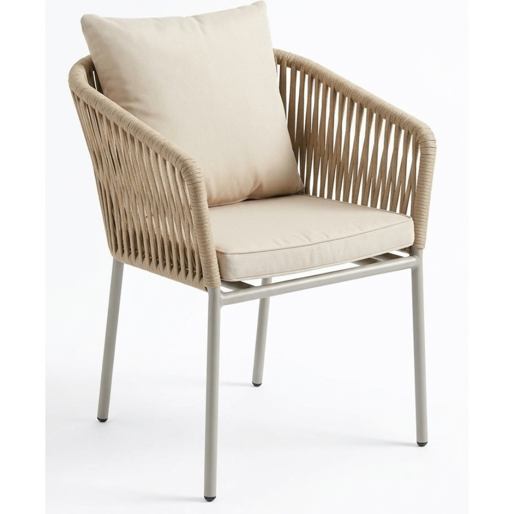 Casa Fiora Luxury Outdoor Rope Accent Chair