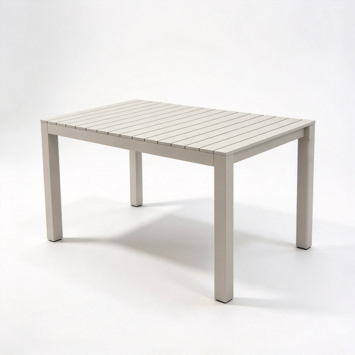 Casa Fiora Outdoor Dining Table – Powder-Coated Aluminum Frame & WPC Slatted Top
