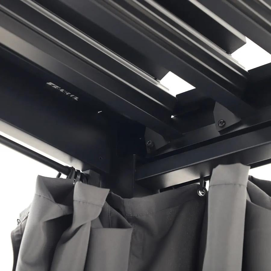 Casa Fiora Aluminum Pergola with Curtains – 3.0 x 2.7m