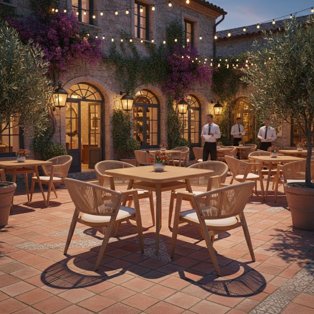 Casa Fiora Aluminum Alloy 4-Seater Outdoor Dining Set