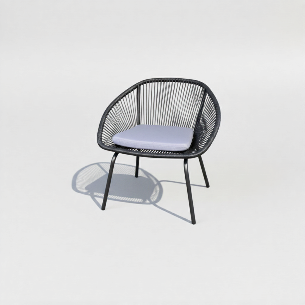 Casa Fiora Rope Balcony  Chair & Table