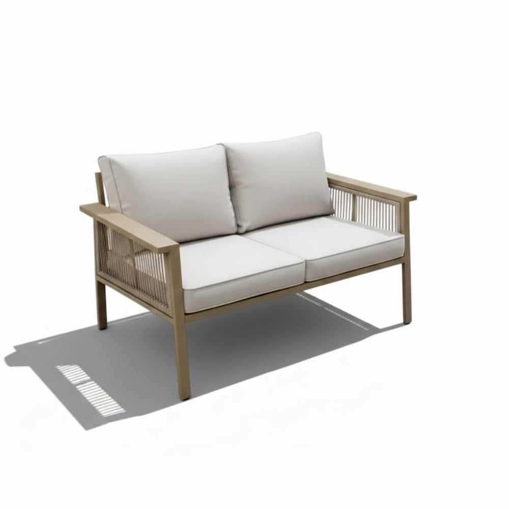 7-Seater Aluminum Outdoor Sofa Set – Khaki